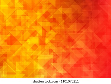 Light Red, Yellow vector polygon abstract polygon abstract. A sample with polygonal shapes. The best triangular design for your business.