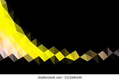 Light Red, Yellow vector polygon abstract backdrop. Glitter abstract illustration with an elegant design. The elegant pattern can be used as part of a brand book.
