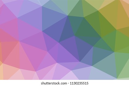 Light Red, Yellow vector polygon abstract background. A completely new color illustration in a polygonal style. Brand new design for your business.