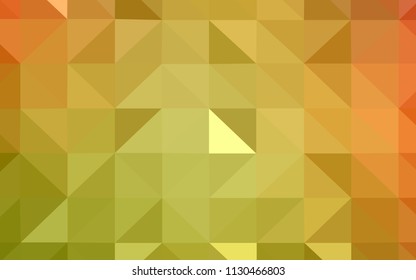 Light Red, Yellow vector polygon abstract layout. A sample with polygonal shapes. Textured pattern for your backgrounds.