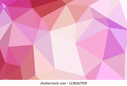 Light Red, Yellow vector polygon abstract layout. Shining colorful illustration with triangles. New template for your brand book.