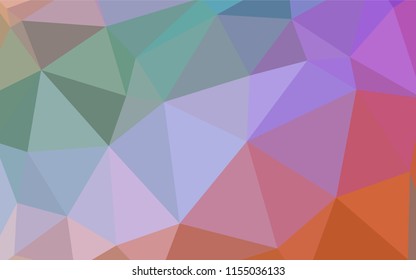 Light Red, Yellow vector polygon abstract backdrop. Geometric illustration in Origami style with gradient.  Polygonal design for your web site.