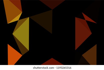 Light Red, Yellow vector polygon abstract background. A completely new color illustration in a vague style. The completely new template can be used for your brand book.