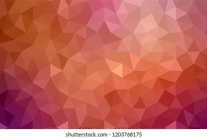 Light Red, Yellow vector polygon abstract layout. Colorful abstract illustration with triangles. Template for cell phone's backgrounds.