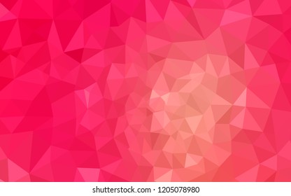 Light Red, Yellow vector polygon abstract backdrop. Modern abstract illustration with triangles. Pattern for a brand book's backdrop.