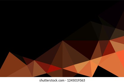 Light Red, Yellow vector polygon abstract background. Creative illustration in halftone style with gradient. A new texture for your design.
