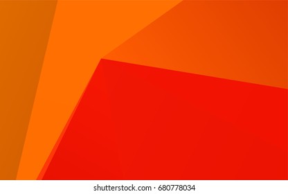 Light Red, Yellow vector polygon abstract template. Creative geometric illustration in Origami style with gradient. The elegant pattern can be used as part of a brand book.