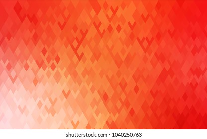 Light Red, Yellow vector polygonal illustration, which consist of rectangles. Rectangular pattern for your business design. Geometric background in Origami style with gradient. 