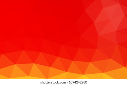 Light Red, Yellow vector polygonal template. Colorful abstract illustration with gradient. Brand new design for your business.