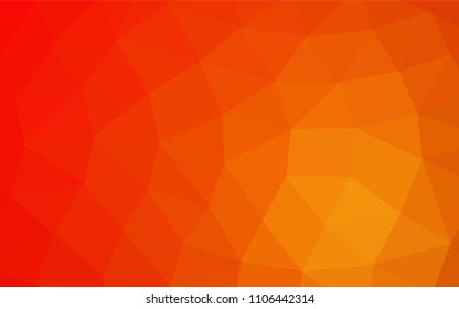 Light Red, Yellow vector polygonal background. A vague abstract illustration with gradient. Brand new design for your business.