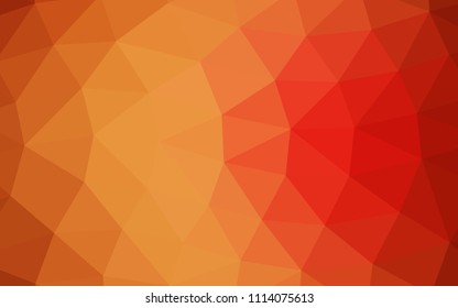 Light Red, Yellow vector polygonal polygonal. A sample with polygonal shapes. A completely new template for your business design.