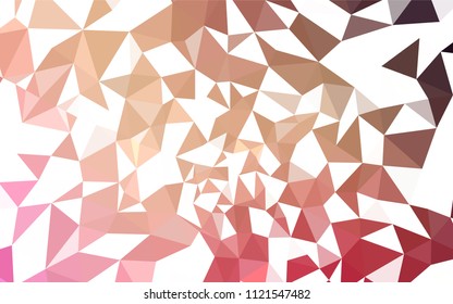 Light Red, Yellow vector polygonal template. Polygonal abstract illustration with gradient. Polygonal design for your web site.