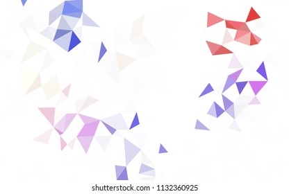 Light Red, Yellow vector polygonal template. Elegant bright polygonal illustration with gradient. New template for your brand book.