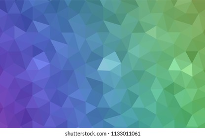 Light Red, Yellow vector polygonal pattern. Colorful abstract illustration with triangles. Completely new template for your banner.