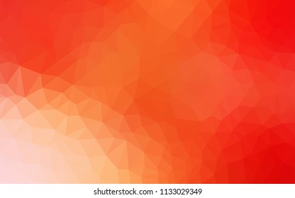 Light Red, Yellow vector polygonal template. A sample with polygonal shapes. Brand new style for your business design.