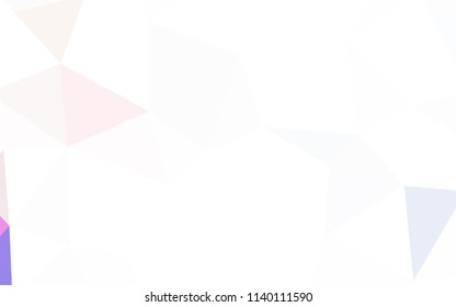 Light Red, Yellow vector polygonal pattern. Creative geometric illustration in Origami style with gradient. Completely new template for your banner.