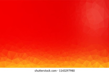 Light Red, Yellow vector polygonal template. An elegant bright illustration with gradient. The completely new template can be used for your brand book.