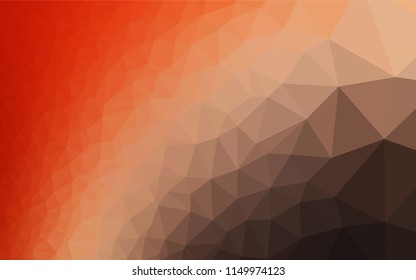 Light Red, Yellow vector polygonal background. A vague abstract illustration with gradient. The textured pattern can be used for background.