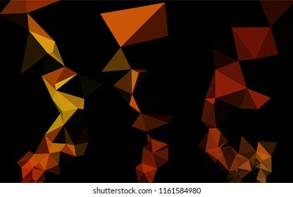 Light Red, Yellow vector polygonal pattern. An elegant bright illustration with gradient. The template can be used as a background for cell phones.