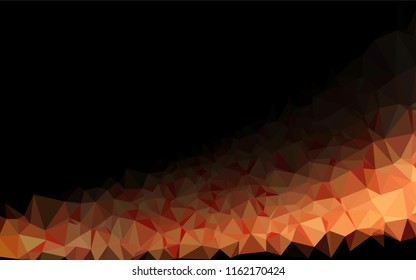 Light Red, Yellow vector polygonal background. Glitter abstract illustration with an elegant design. The completely new template can be used for your brand book.