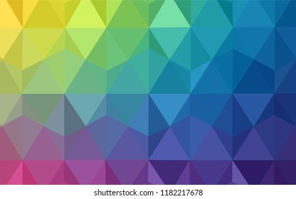 Light Red, Yellow vector polygonal background. A completely new color illustration in a polygonal style. Pattern for a brand book's backdrop.