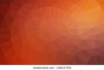 Light Red, Yellow vector polygonal background. Geometric illustration in Origami style with gradient.  The completely new template can be used for your brand book.