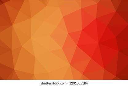 Light Red, Yellow vector polygonal template. Colorful abstract illustration with gradient. A completely new design for your business.
