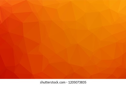 Light Red, Yellow vector polygonal background. Geometric illustration in Origami style with gradient.  Triangular pattern for your business design.