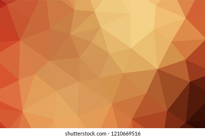 Light Red, Yellow vector polygonal background. A completely new color illustration in a vague style. A completely new design for your business.