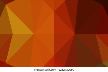 Light Red, Yellow vector polygonal background. A completely new color illustration in a vague style. A new texture for your design.