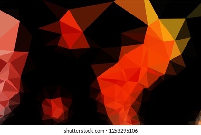 Light Red, Yellow vector polygonal pattern. An elegant bright illustration with gradient. Brand new design for your business.