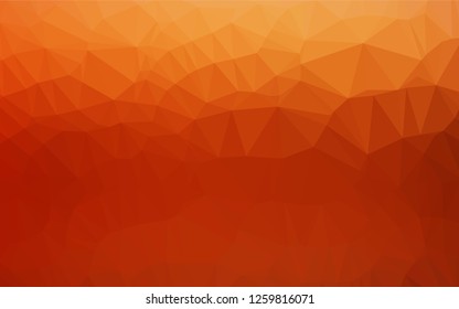 Light Red, Yellow vector polygonal pattern. Modern geometrical abstract illustration with gradient. A completely new design for your business.