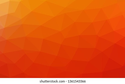 Light Red, Yellow vector polygonal template. Shining colored illustration in a Brand new style. Brand new style for your business design.