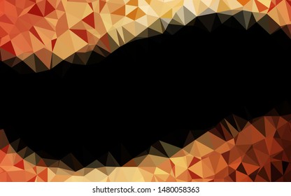 Light Red, Yellow vector polygonal pattern. Brand new colorful illustration in with gradient. Brand new design for your business.