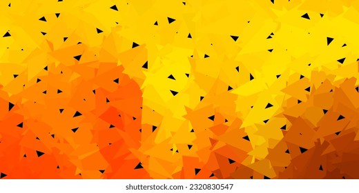 Light red, yellow vector polygonal background. New colorful illustration with shapes of gradient triangles. Your design for applications.