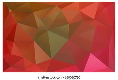 Light Red, Yellow vector polygonal illustration, which consist of triangles. Triangular design for your business. Creative geometric background in Origami style with gradient