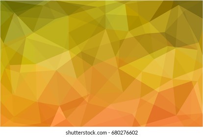 Light Red, Yellow vector polygonal illustration, which consist of triangles. Triangular pattern for your business design. Geometric background in Origami style with gradient. 