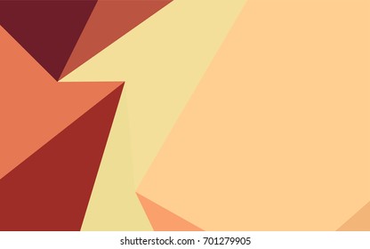 Light Red, Yellow vector polygonal pattern. Triangular geometric sample with gradient.  The elegant pattern can be used as part of a brand book.