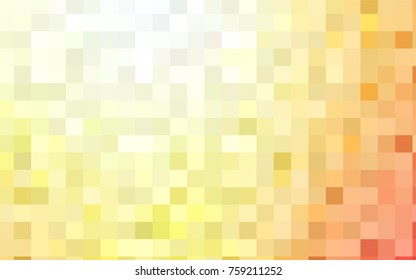 Light Red, Yellow vector polygonal illustration consisting of rectangles. Rectangular design for your business. Creative geometric background in origami style with gradient.