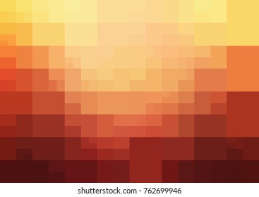 Light Red, Yellow vector polygonal illustration, which consist of rectangles. Rectangular pattern for your business design. Geometric background in Origami style with gradient. 