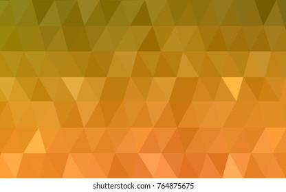 Light Red, Yellow vector polygonal illustration, which consist of triangles. Triangular pattern for your business design. Geometric background in Origami style with gradient. 