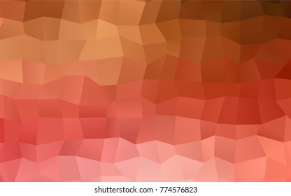 Light Red, Yellow vector polygonal illustration, which consist of rectangles. Rectangular pattern for your business design. Geometric background in Origami style with gradient. 
