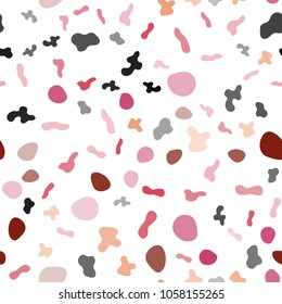 Light Red, Yellow vector seamless pattern with lamp shapes. A completely new color illustration in marble style. Textured wave pattern for backgrounds.