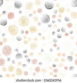 Light Red, Yellow vector seamless natural elegant template. New colorful illustration in doodle style with flowers. Pattern for heads of websites and designs.