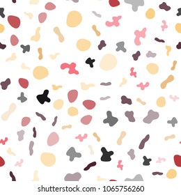Light Red, Yellow vector seamless template with lines, ovals. An elegant bright illustration with gradient. The template for cell phone backgrounds.