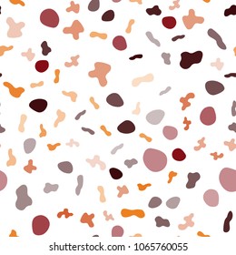 Light Red, Yellow vector seamless template with liquid shapes. Brand-new colored illustration in marble style with gradient. A completely new memphis design for your business.