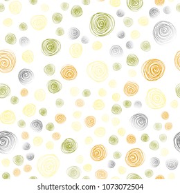 Light Red, Yellow vector seamless natural elegant artwork. Colorful illustration in doodle style with flowers. Doodle design can be used for your web site.