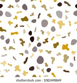 Light Red, Yellow vector seamless pattern with liquid shapes. Modern gradient abstract illustration with bandy lines. Pattern for your business design.