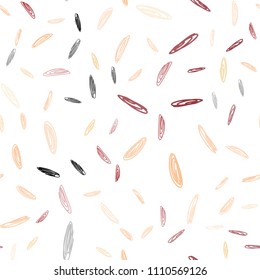 Light Red, Yellow vector seamless background with bubbles. Abstract illustration with colored bubbles in nature style. Beautiful design for your business advert.