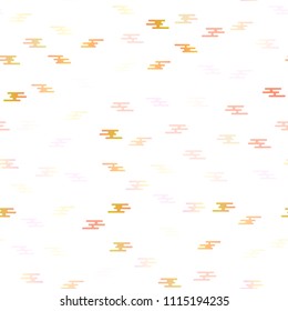 Light Red, Yellow vector seamless pattern with narrow lines. Modern geometrical abstract illustration with staves. The pattern can be used as ads, poster, banner for commercial.